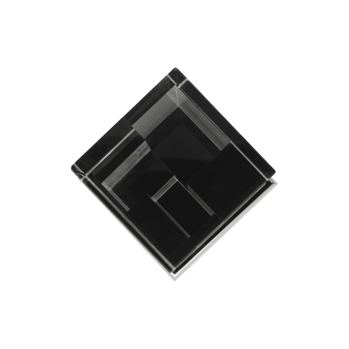 Glass & Chrome Aluminium Vase | Perspectives
