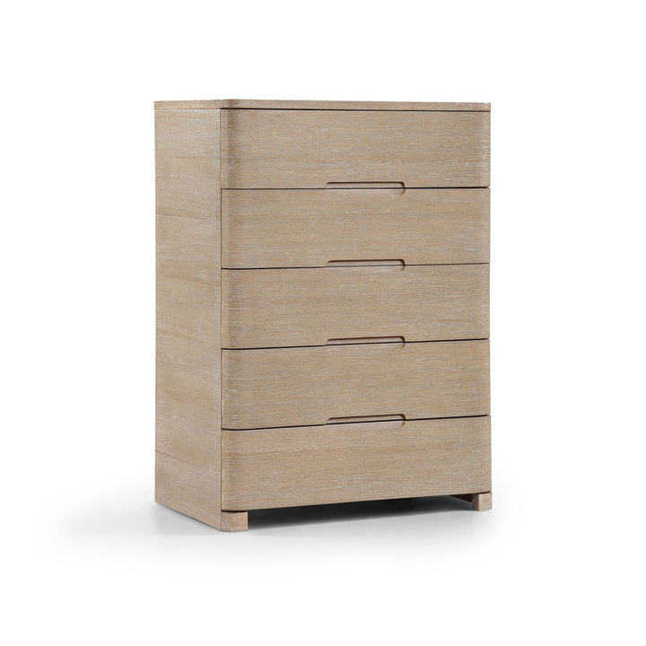 Caswell Oak Veneer And Solid Wood Chest — Natural