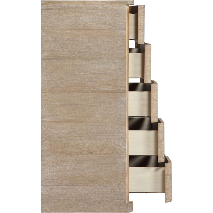 Caswell Oak Veneer And Solid Wood Chest — Natural
