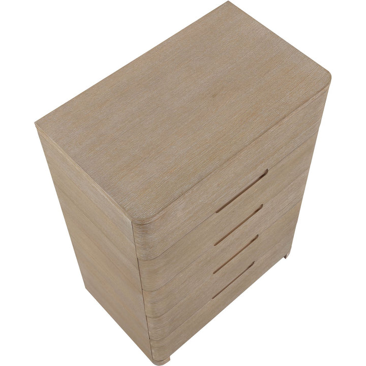 Caswell Oak Veneer And Solid Wood Chest — Natural
