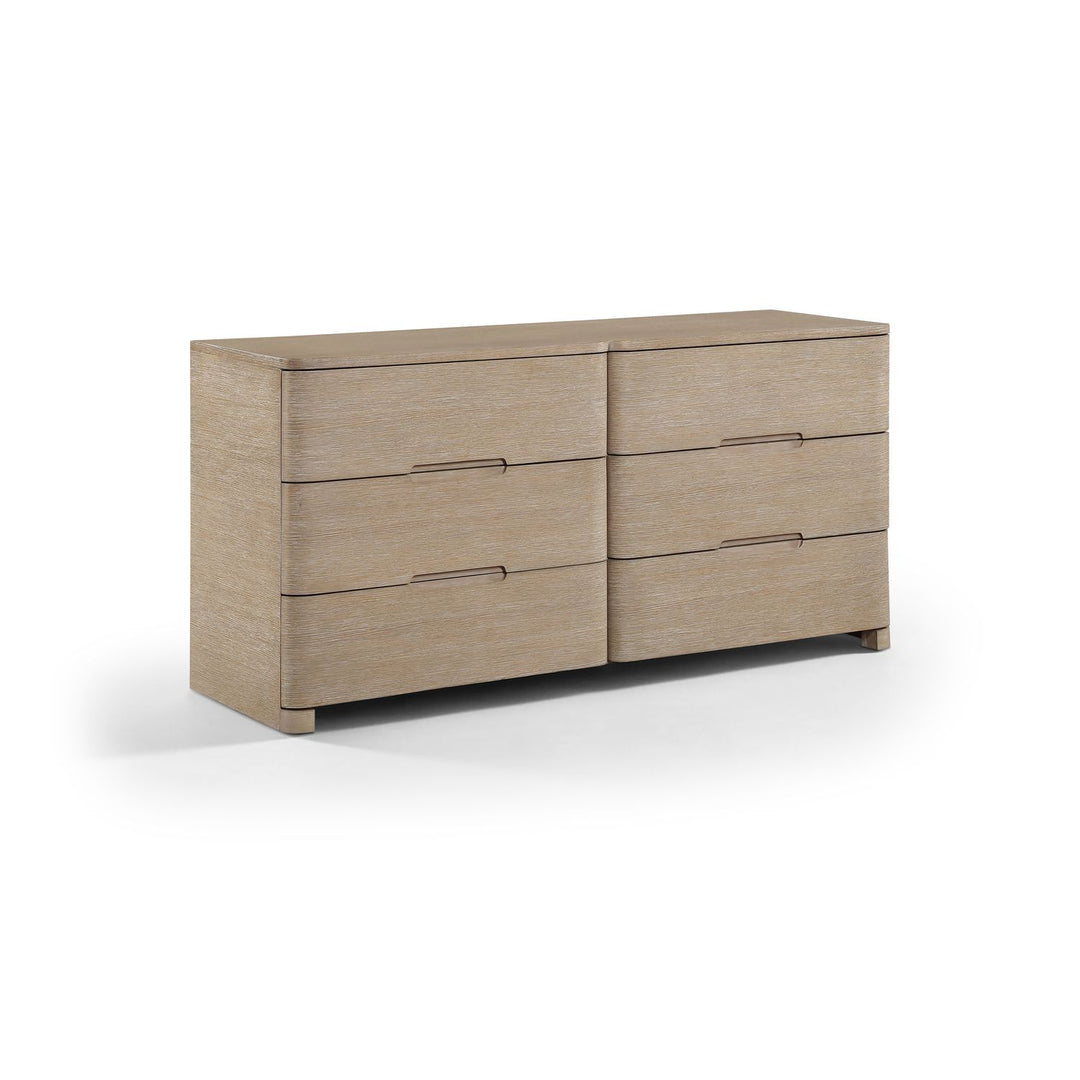 Caswell Oak Veneer And Solid Wood Dresser — Natural