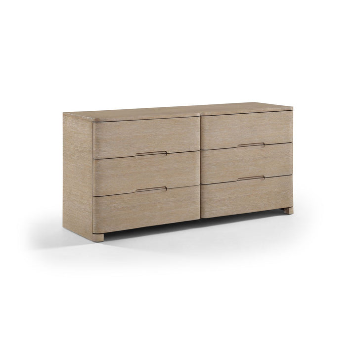 Caswell Oak Veneer And Solid Wood Dresser — Natural