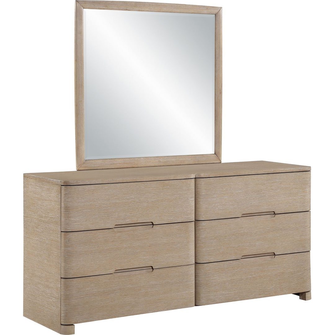 Caswell Oak Veneer And Solid Wood Dresser — Natural
