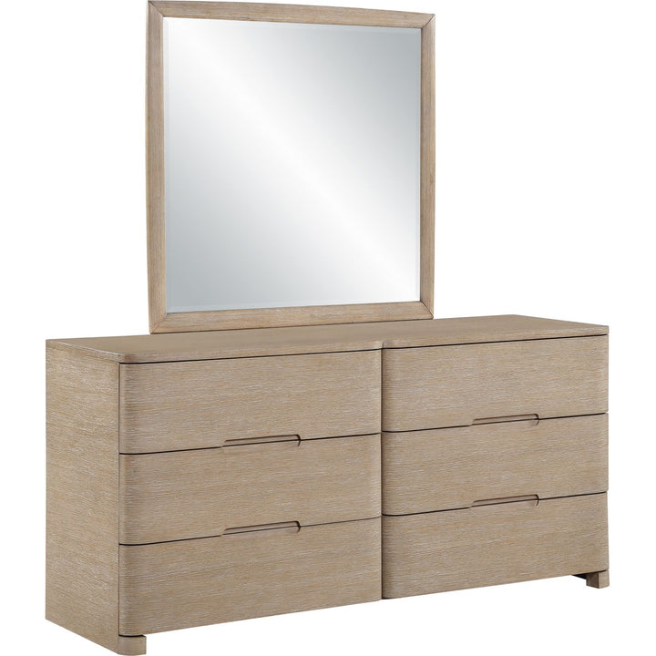 Caswell Oak Veneer And Solid Wood Dresser — Natural