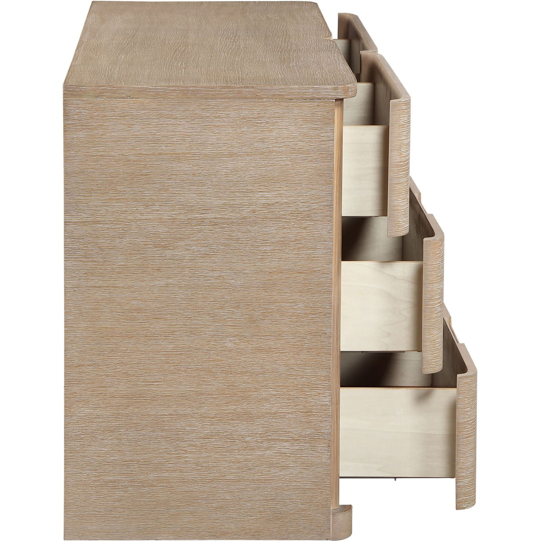 Caswell Oak Veneer And Solid Wood Dresser — Natural