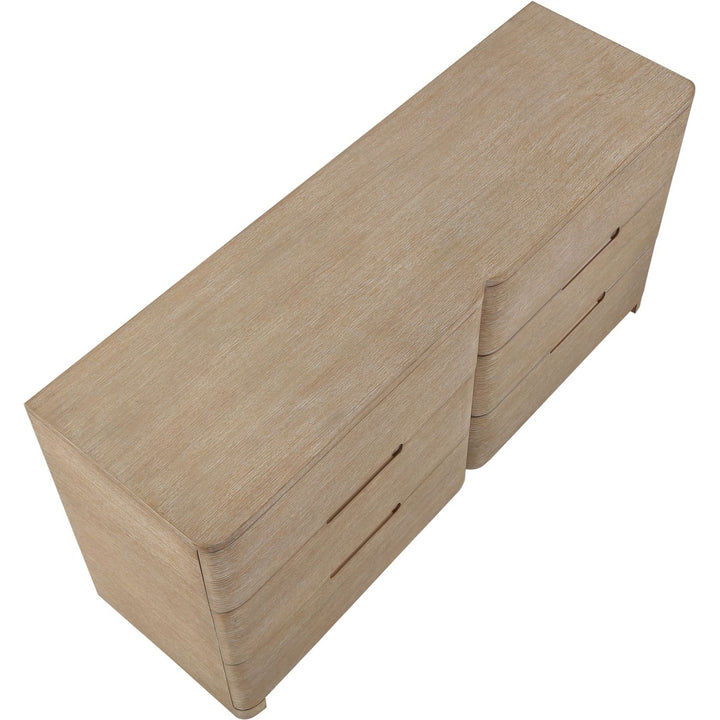 Caswell Oak Veneer And Solid Wood Dresser — Natural