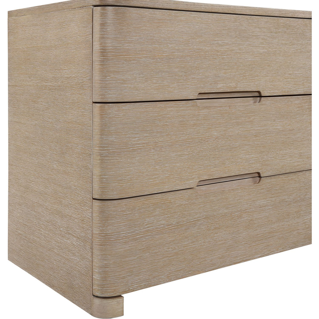 Caswell Oak Veneer And Solid Wood Dresser — Natural