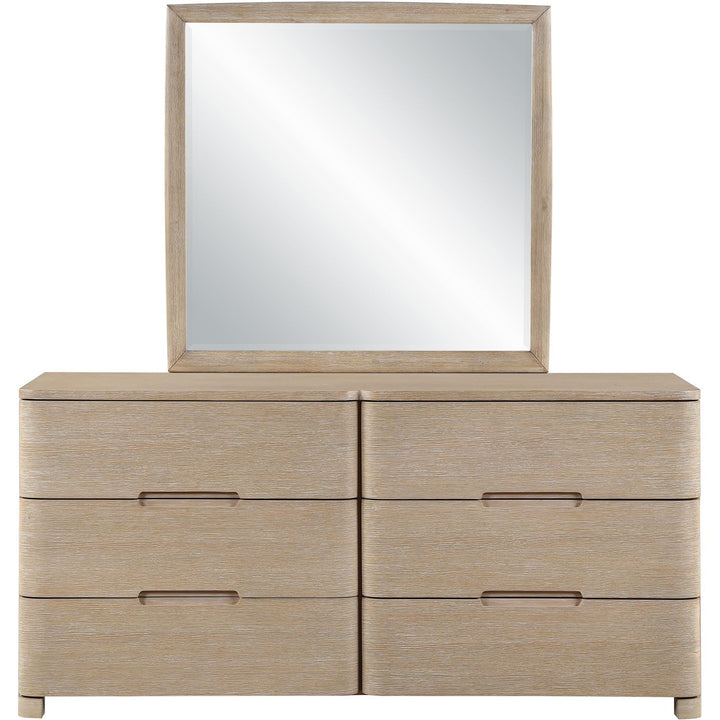 Caswell Oak Veneer And Solid Wood Dresser — Natural