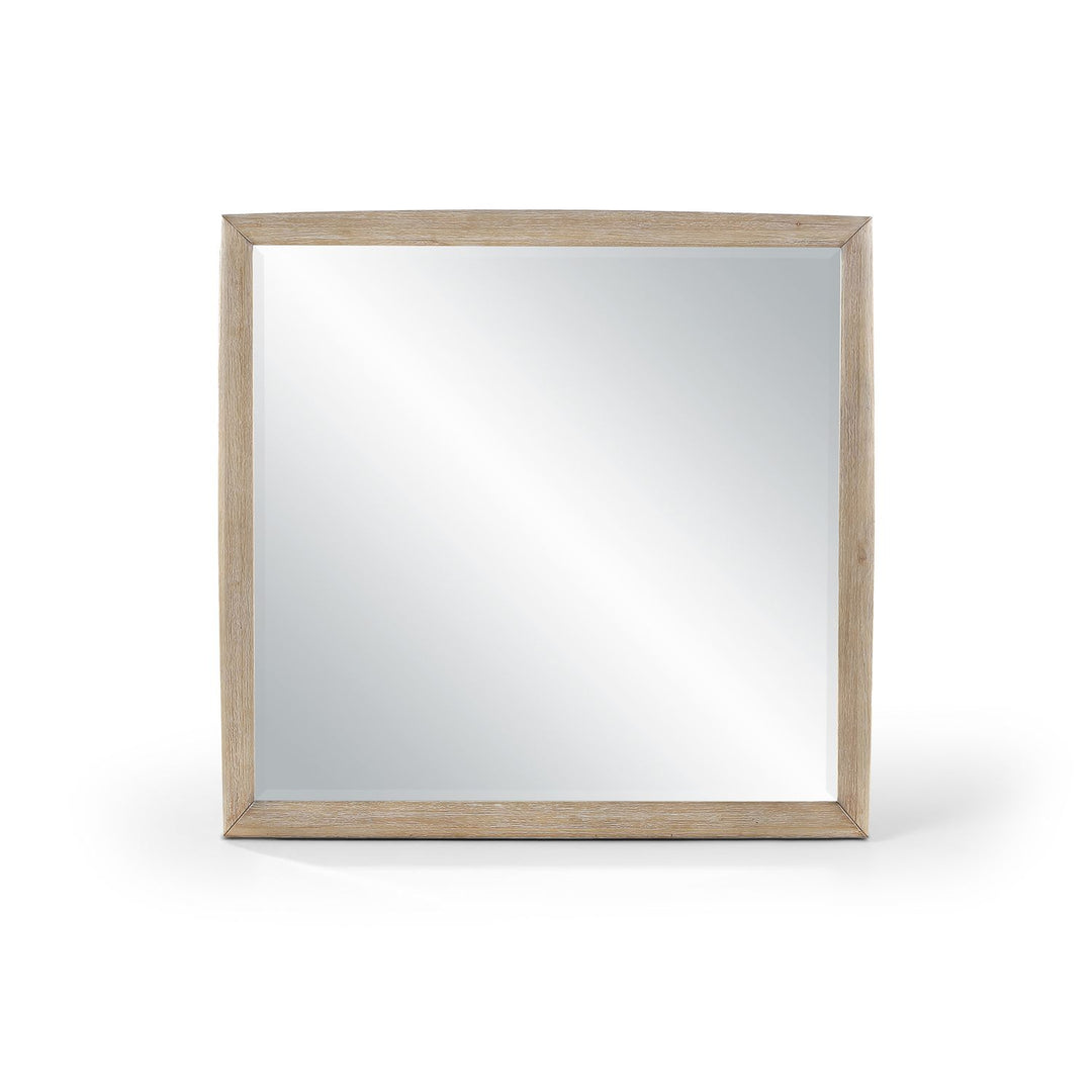 Caswell Oak Veneer And Solid Wood Frame Mirror — Natural