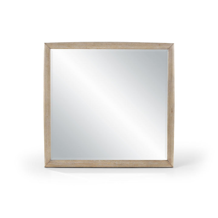 Caswell Oak Veneer And Solid Wood Frame Mirror — Natural
