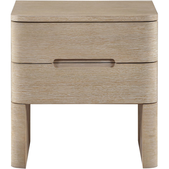 Caswell Oak Veneer And Solid Wood Nightstand — Natural