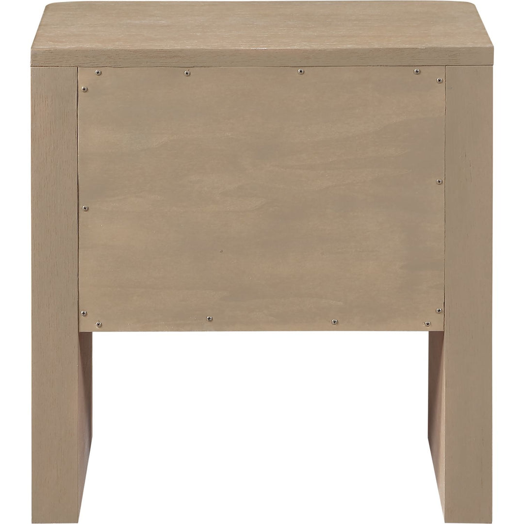 Caswell Oak Veneer And Solid Wood Nightstand — Natural