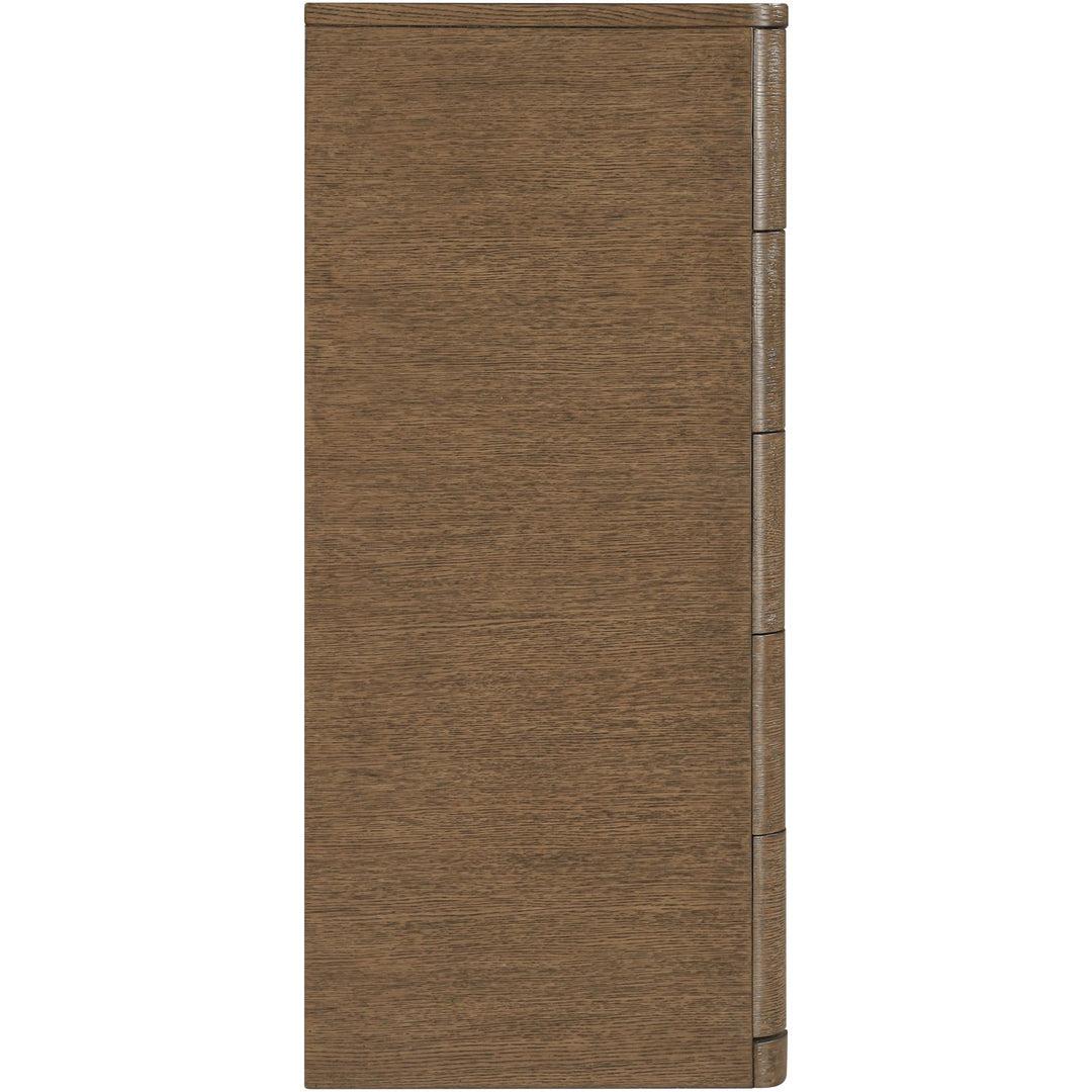 Caswell Oak Veneer And Solid Wood Chest — Brown