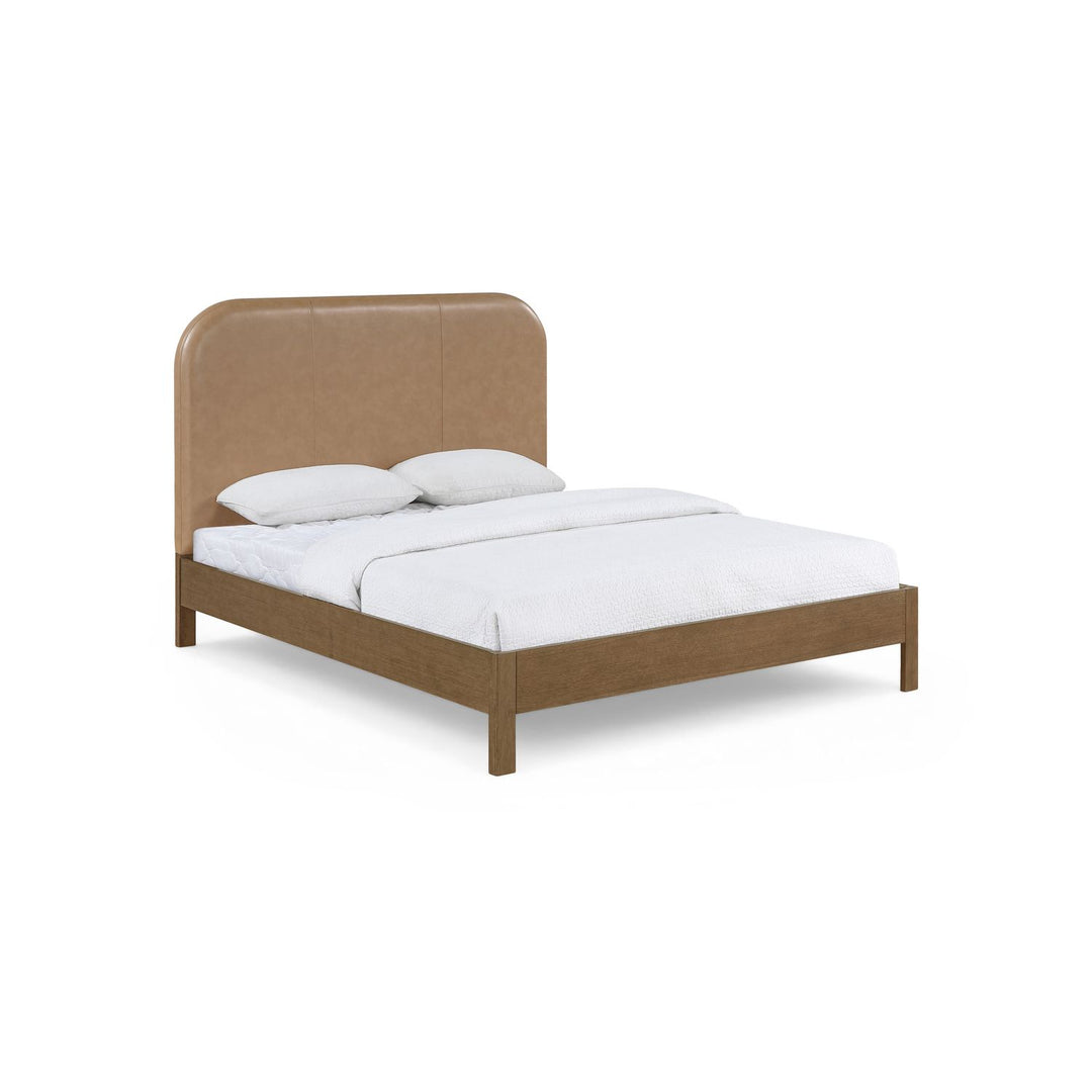 Caswell Vegan Leather Upholstered Bed