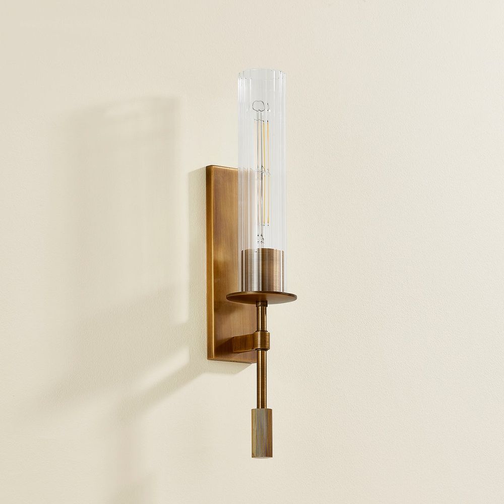 Elton Wall Sconce - Patina Brass