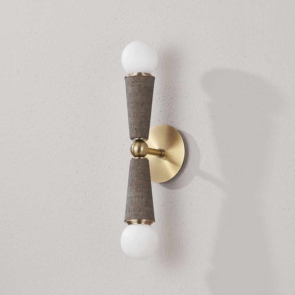 Dax Wall Sconce - Patina Brass
