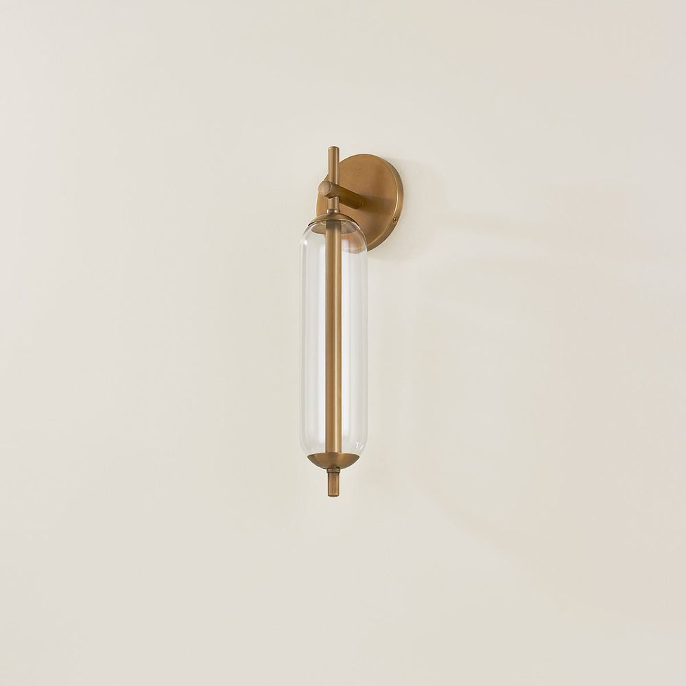 Outdoor Lighting: Wall Blaze Exterior Wall Sconce - Patina Brass