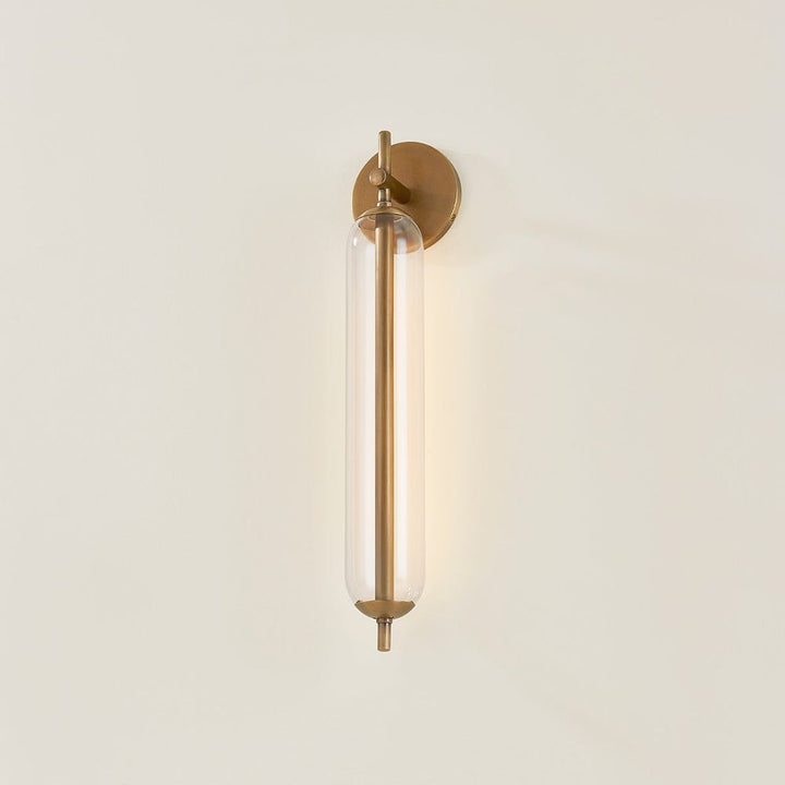 Blaze Exterior Wall Sconce - Patina Brass