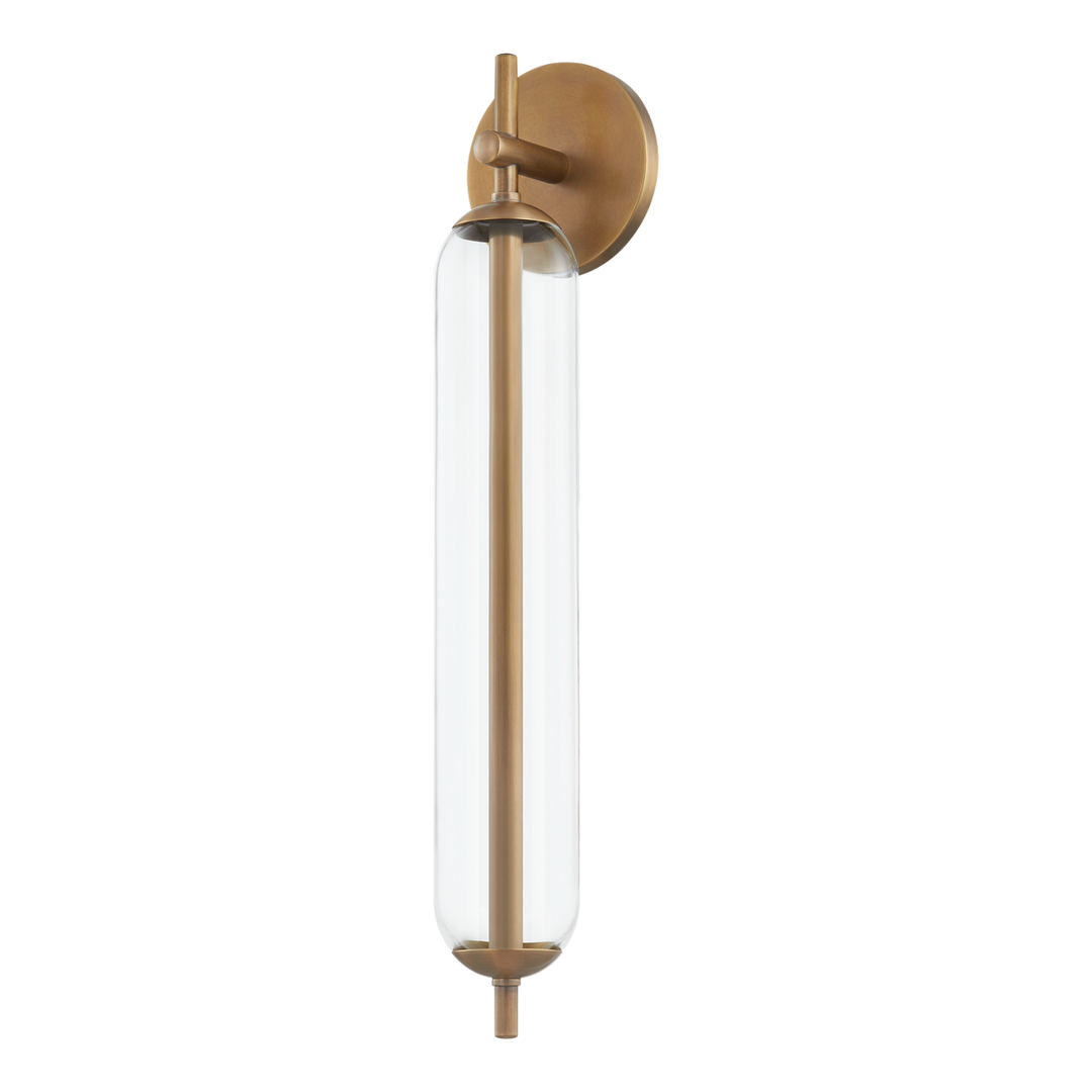 Blaze Exterior Wall Sconce - Patina Brass