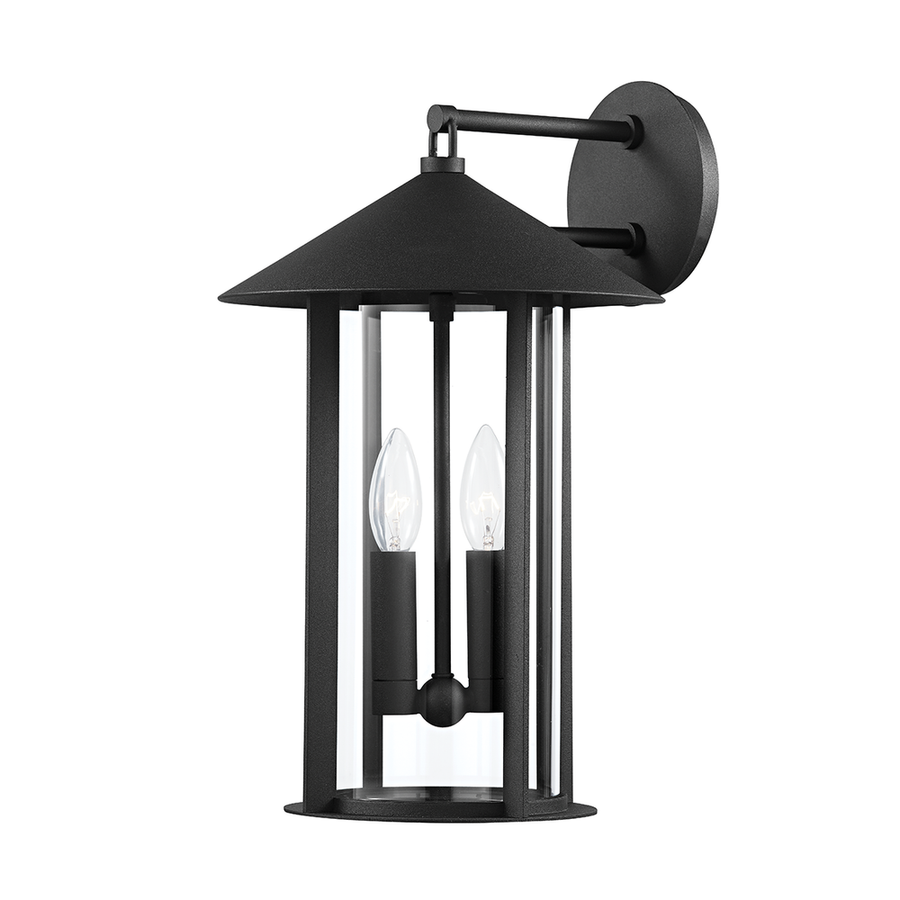 Outdoor Lighting: Wall Long Beach Wall Sconce - Textured Black