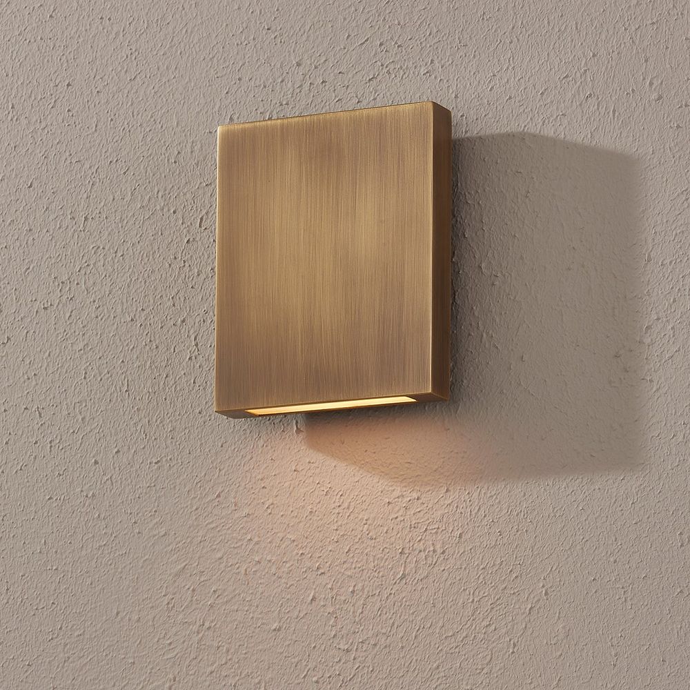 Outdoor Lighting: Wall Thayne Wall Sconce - Patina Brass
