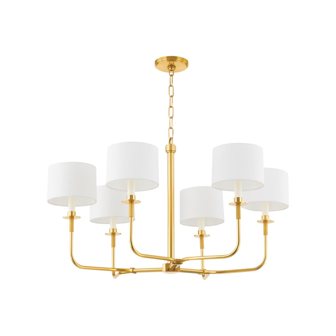 PARAMUS Chandelier-Hudson Valley-HVL-9136-AGB-ChandeliersAged Brass-1-France and Son