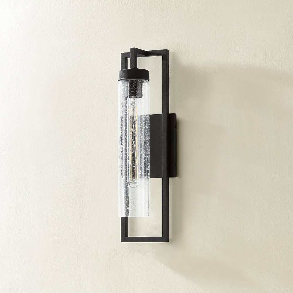 Outdoor Lighting: Wall Chester Exterior Wall Sconce - Textured Black