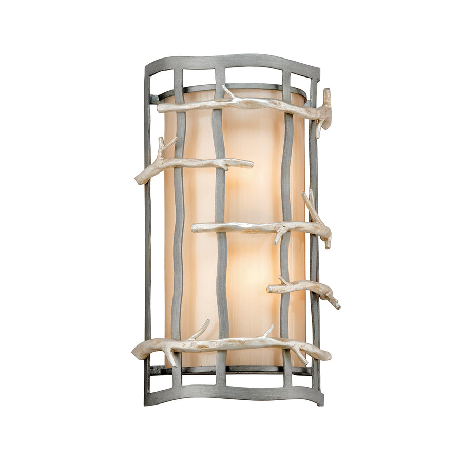 Adirondack 2Lt Wall Sconce Graphite And Silver Leaf-Troy Lighting-TROY-B2882-Wall Lighting-1-France and Son