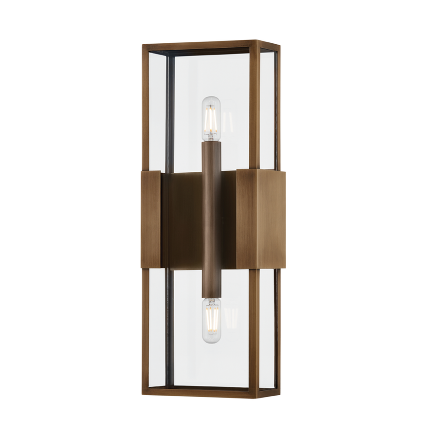 Outdoor Lighting: Wall Santa Clara Exterior Wall Sconce - Patina Brass