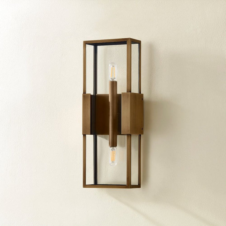 Outdoor Lighting: Wall Santa Clara Exterior Wall Sconce - Patina Brass