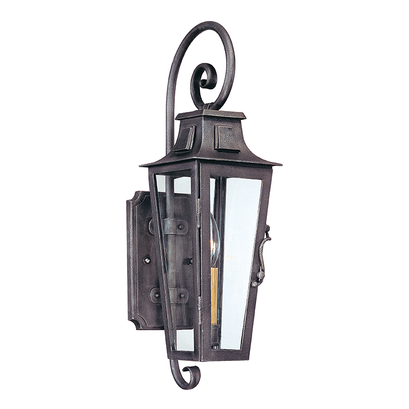 Outdoor Lighting: Wall Parisian Square 1Lt Wall Lantern Small Aged Pewter