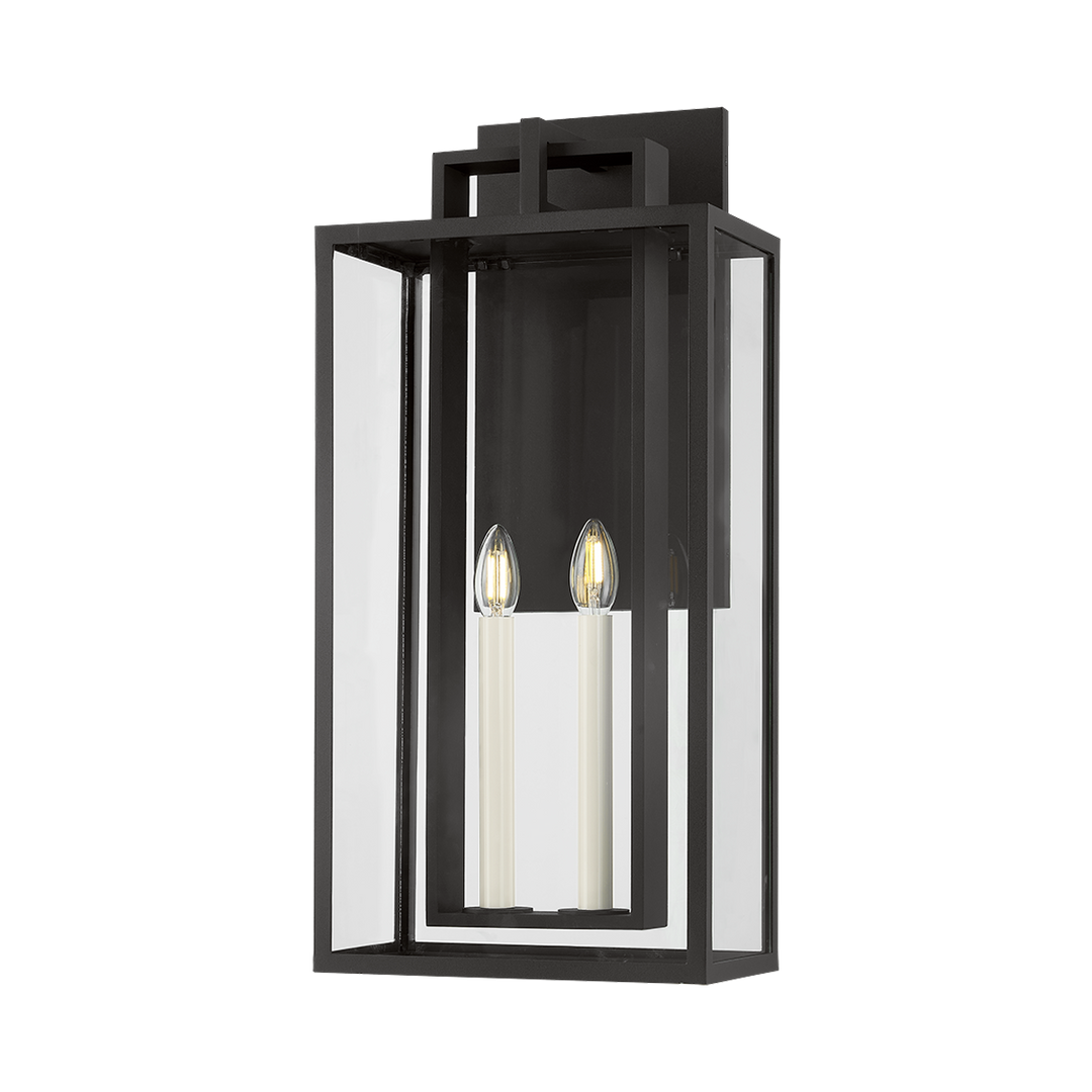 Amire Exterior Wall Sconce - Textured Black