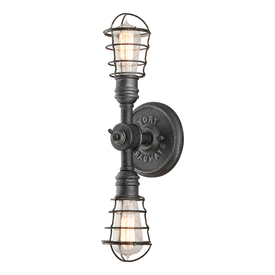 Conduit Wall Sconce - Aged Pewter