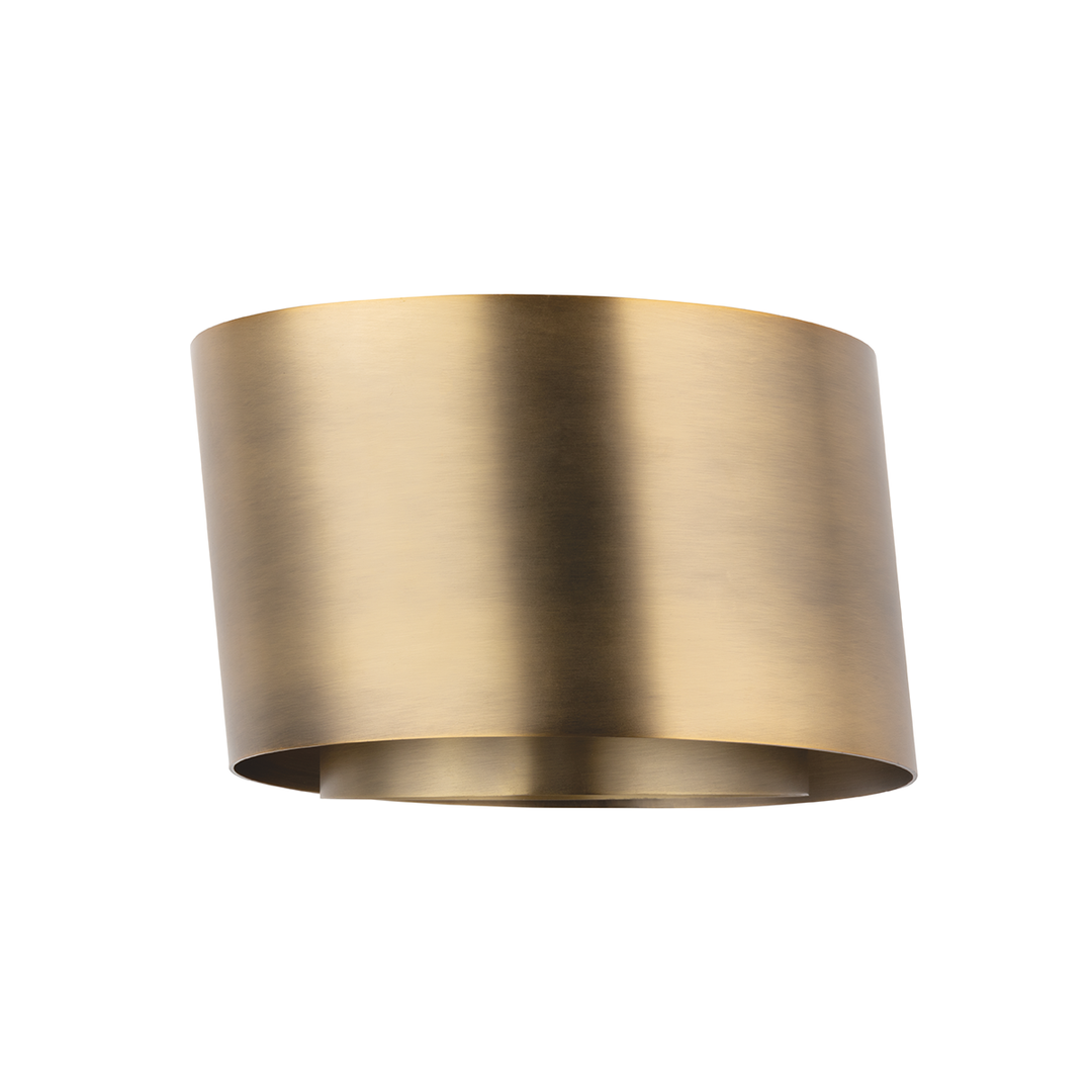 Roux Wall Sconce - Patina Brass