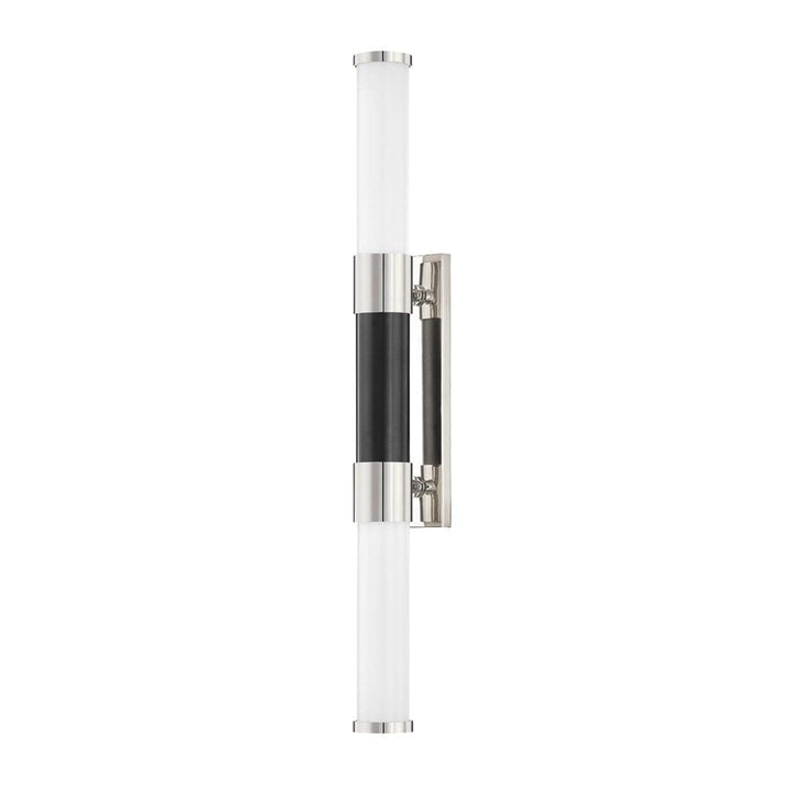 Huntington Wall Sconce-Hudson Valley-HVL-7004-PN/BK-Wall LightingPolished Nickel and Black-3-France and Son