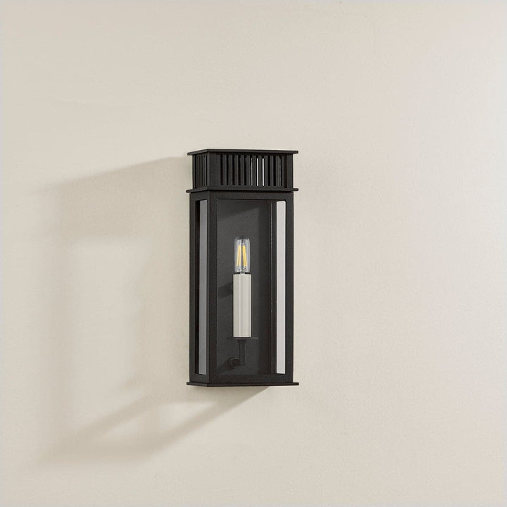 Gridley Exterior Wall Sconce-Troy Lighting-TROY-B6022-TBK-Outdoor Wall SconcesW9.25"-8-France and Son
