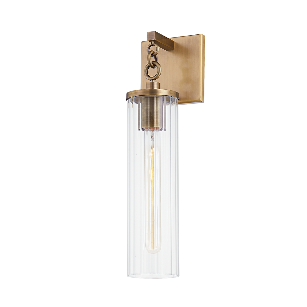Outdoor Lighting: Wall Yucca Wall Sconce - Patina Brass