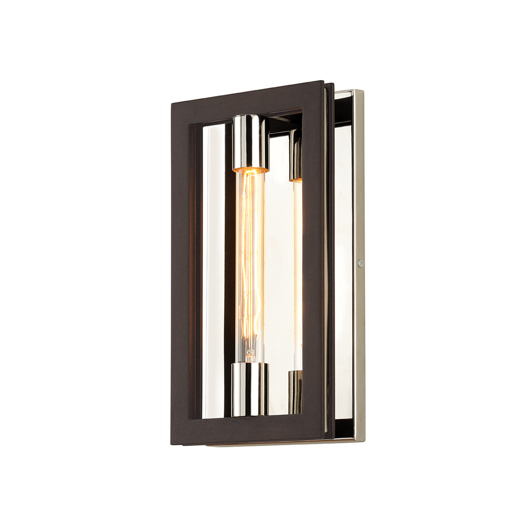 Enigma Wall Sconce - Bronze With Polished Stainless