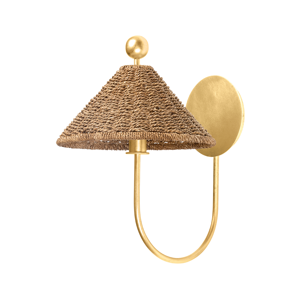 Wall Lighting Layton Wall Sconce - Vintage Gold Leaf