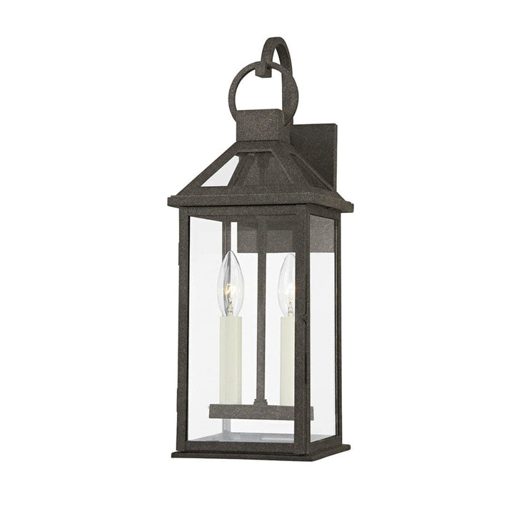 Sanders Wall Sconce-Troy Lighting-TROY-B2742-FRN-Outdoor Wall Sconces2 Light-French Iron-3-France and Son