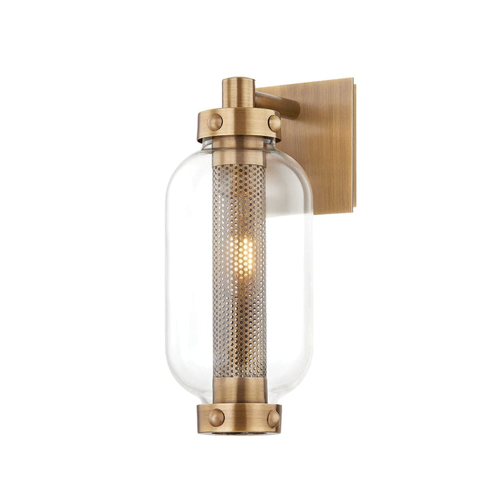 Atwater 1LT Wall Sconce - Patina Brass-Troy Lighting-TROY-B7034-PBR-Outdoor Wall SconcesExtra Small-5-France and Son