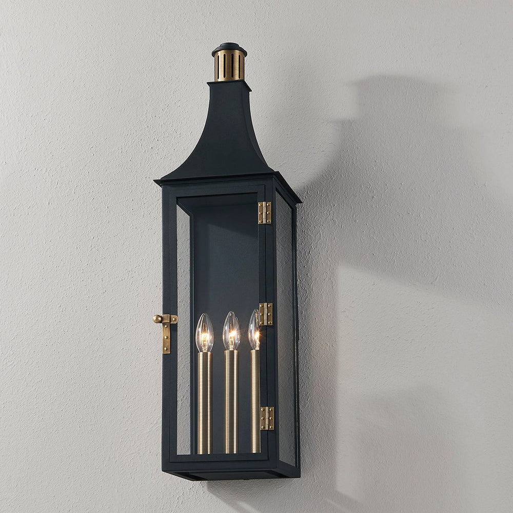 WES Wall Sconce-Troy Lighting-TROY-B7831-PBR/TBK-Outdoor Wall Sconces-2-France and Son