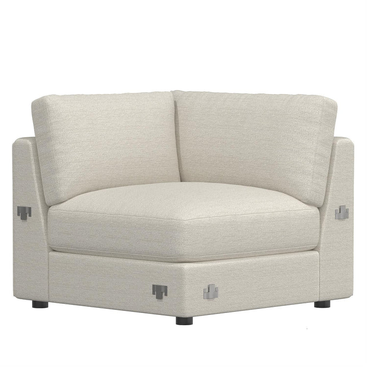 Sydney Fabric Corner Chair-Bernhardt-BHDT-B9432Y-SofasWithout Pillow-6-France and Son