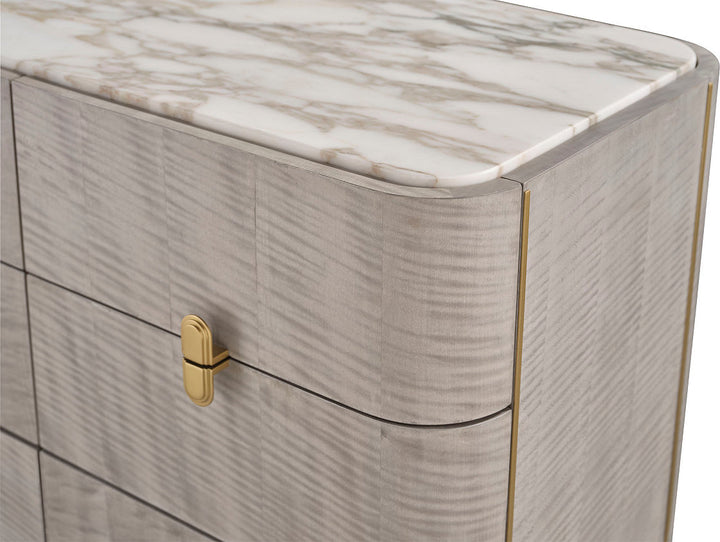 38" Wide 6 Drawer Credenza