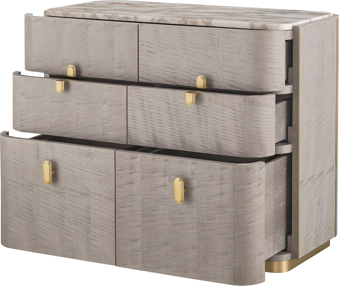 38" Wide 6 Drawer Credenza