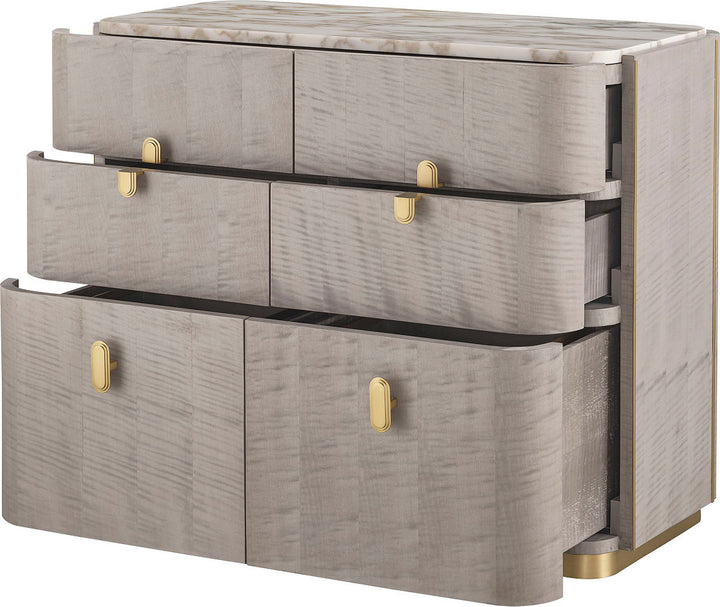 38" Wide 6 Drawer Credenza