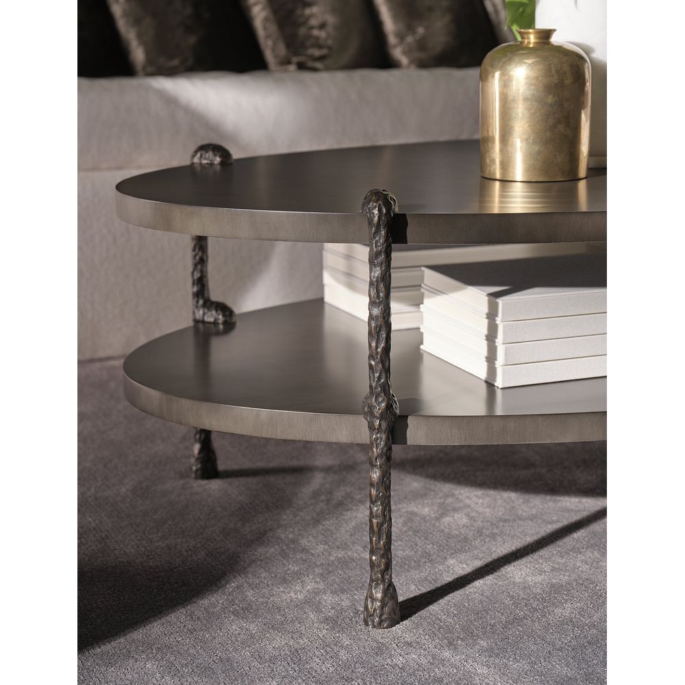 Coffee Tables Crete Oval Cocktail Table by Susan Ferrier for Baker BAA5754