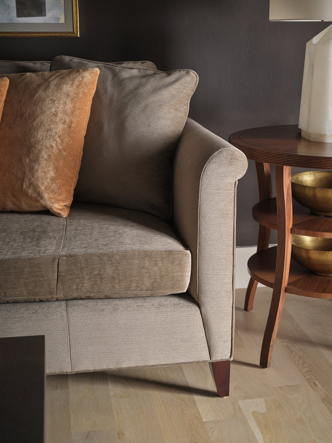Round Tiered End Table