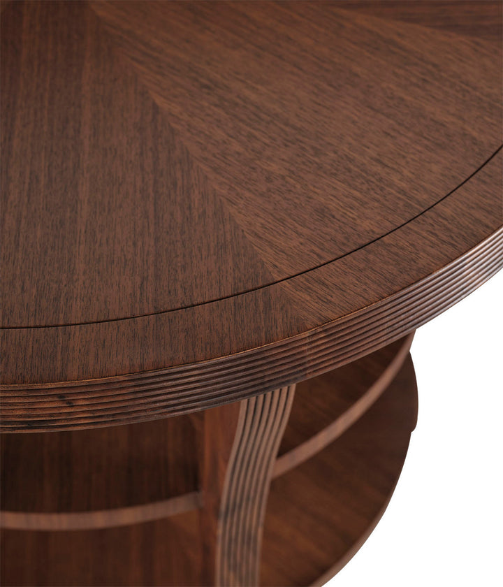 Round Tiered End Table