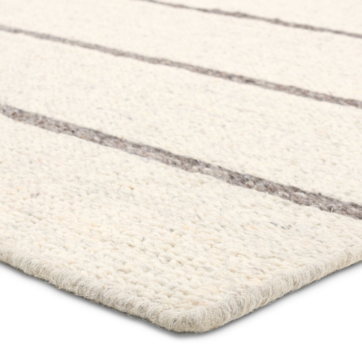 Vibe By Jaipur Living Almeda Handmade Striped Cream/Dark Gray Area Rug (5'X8')